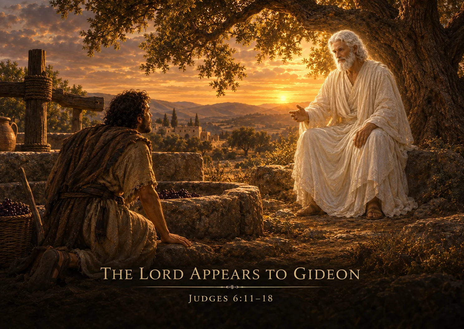 The Lord appears to Gideon