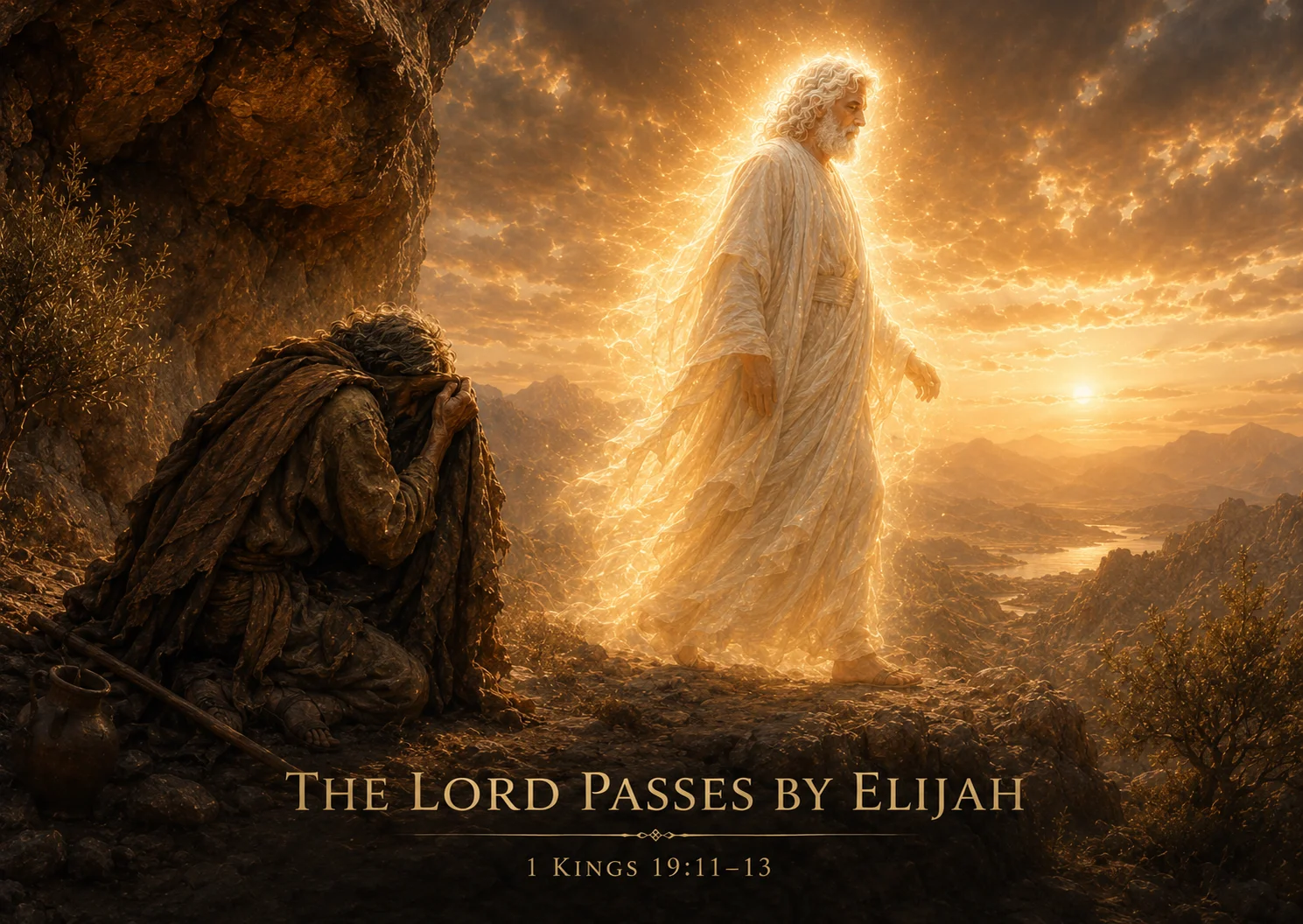 The Lord passes by Elijah